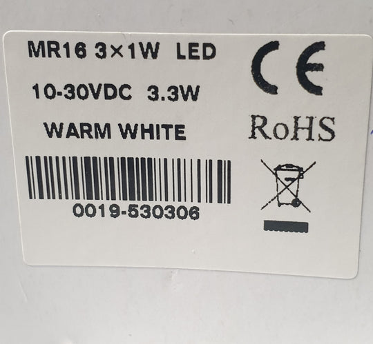 MR 16 COB LED Warm White 50mm dia