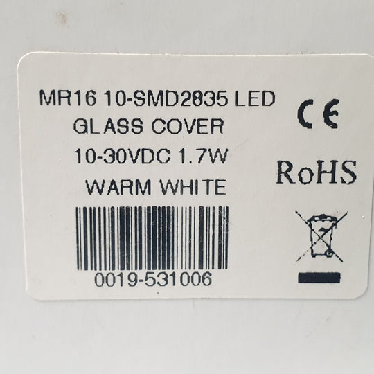 MR 16 LED Warm White 50mm diameter