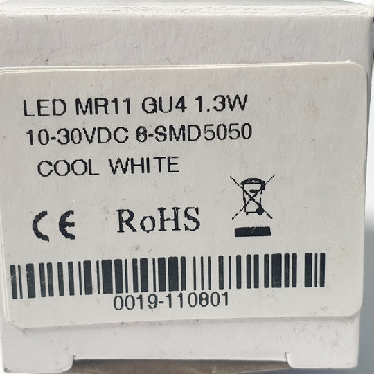 MR 11 LED Cool White Sealed 34mm dia