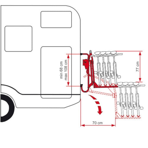 FIAMMA LIFT 77 with a 12V MOTOR  MAX WEIGHT 60KG