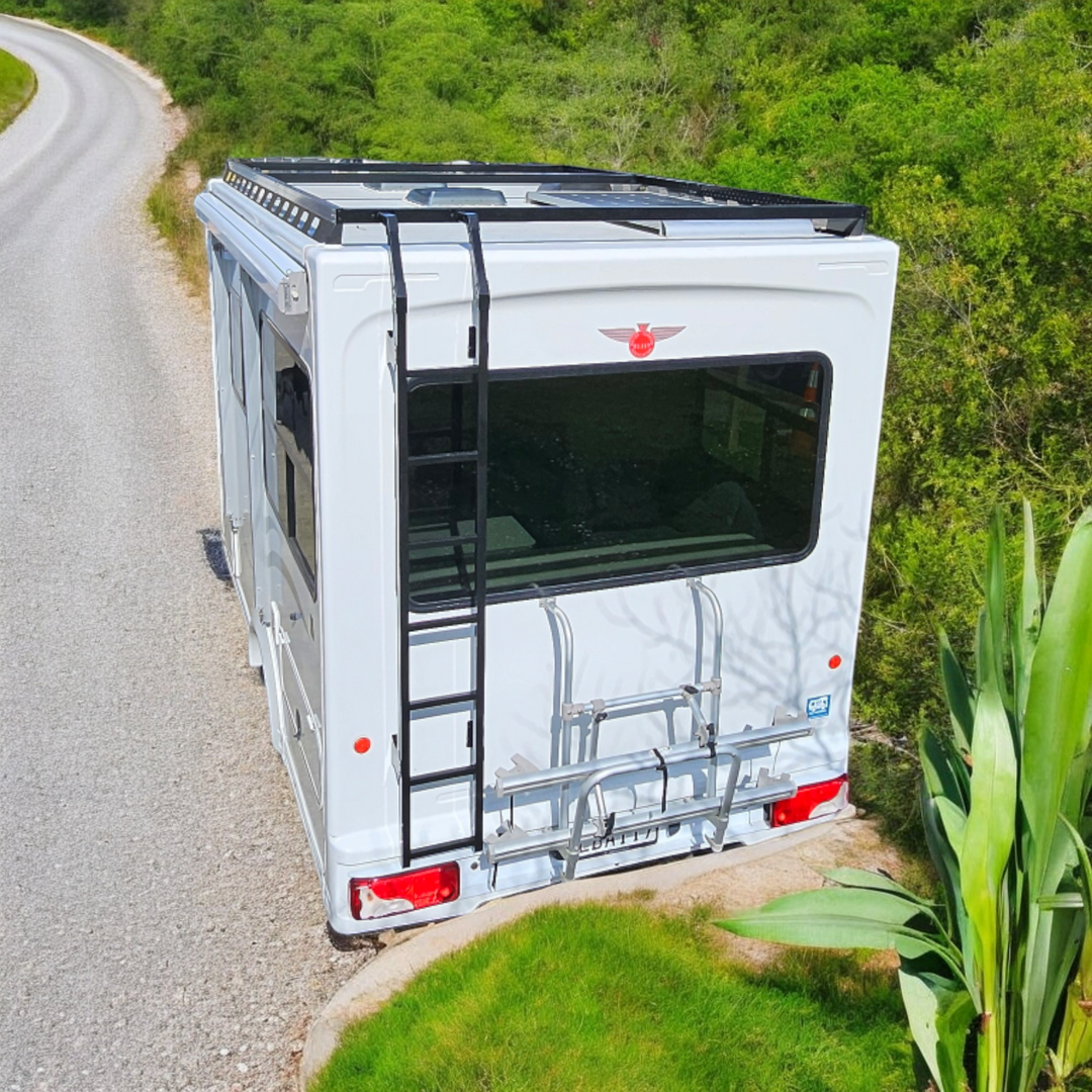 Motorhome body roof racks (powder coated black)