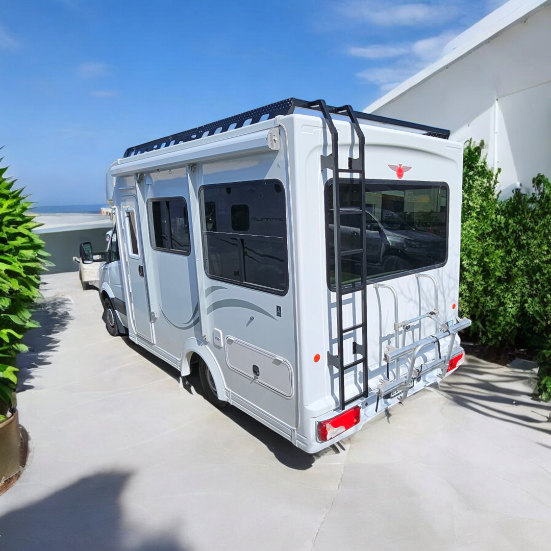 Motorhome body roof racks (powder coated black)