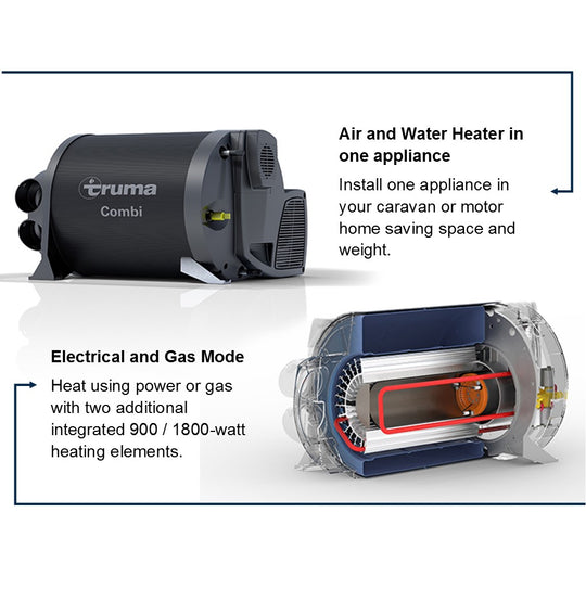 Truma Combi 2E combined water and air heater (including installation kit)