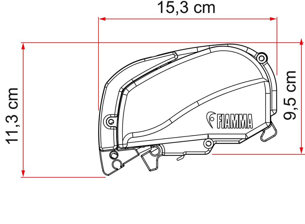 Fiamma F80S Awning 3.2 meter Grey