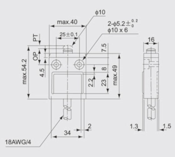 Waterproof  limiter switch