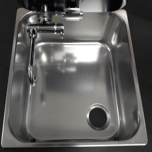 Can Sink with glass top and tap