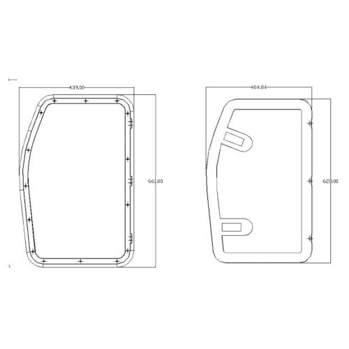 Coast Hatch Door 7 (white) 595mm x 370mm