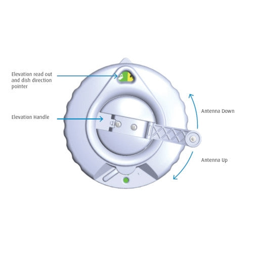 MaxView Manual Windup Satellite Dish