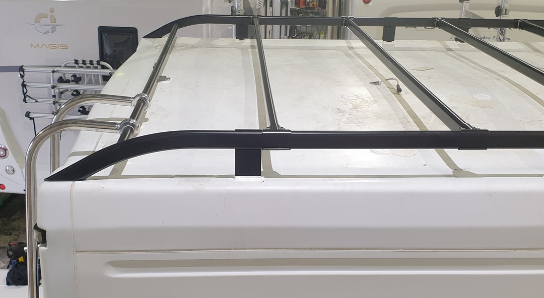 Motorhome body roof racks (black)